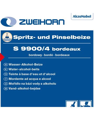 Spritz-und Pinselbeize bordeaux S 9900/4 1 ltr - Zweihorn